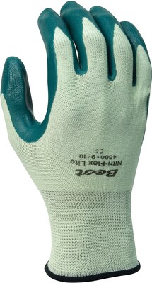 SHOWA® 4500 Nitrile Dipped Palm Coated Work Gloves, L, 12/Pack