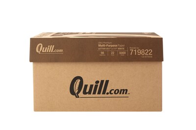 Quill Brand® 8.5 x 11 Multipurpose Paper, 22 lbs., 98 Brightness, 500 Sheets/Ream, 10 Reams/Carton