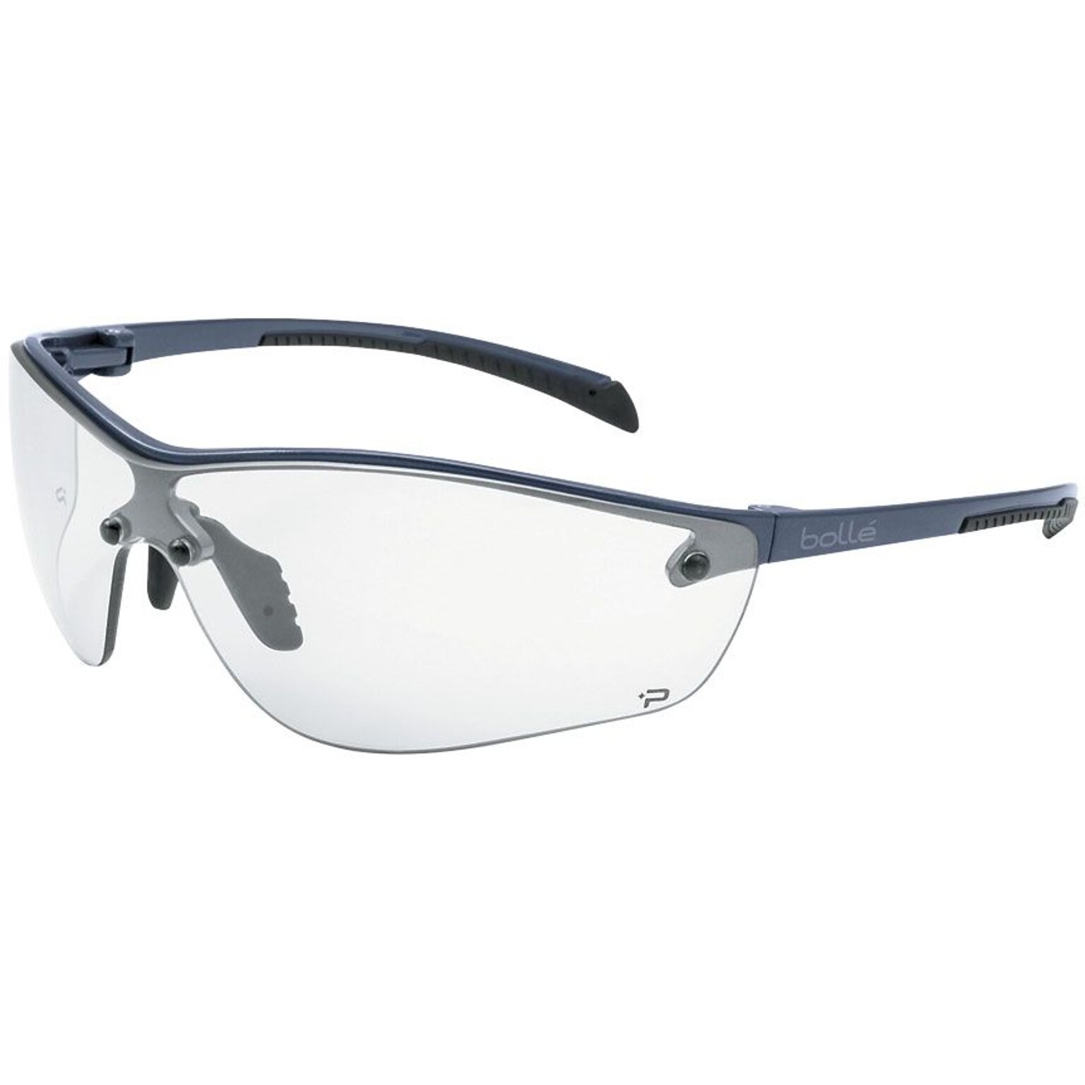 Bolle Silium+ Safety Glasses, Clear Lens, Anti-Scratch