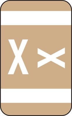 Medical Arts Press® Smead® Alpha-Z® Compatible Alpha Roll Labels, X