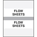 Medical Arts Press® Standard Preprinted Chart Divider Tabs, Flow Sheets, Gray