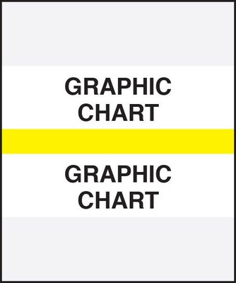 Medical Arts Press® Standard Preprinted Chart Divider Tabs, Graphic Chart, Yellow