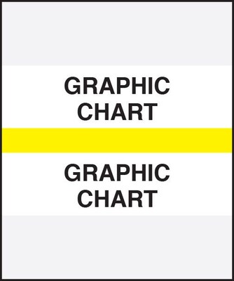 Medical Arts Press® Standard Preprinted Chart Divider Tabs, Graphic Chart, Yellow