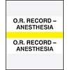 Medical Arts Press® Standard Preprinted Chart Divider Tabs, O.R. - Anesthesia, Yellow