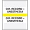 Medical Arts Press® Standard Preprinted Chart Divider Tabs, O.R. - Anesthesia, Yellow