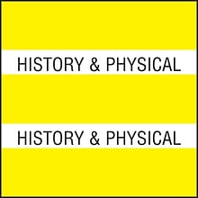 Medical Arts Press® Large Chart Divider Tabs, History & Physical, Yellow