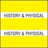 Medical Arts Press® Large Chart Divider Tabs, History & Physical, Yellow