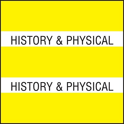 Medical Arts Press® Large Chart Divider Tabs, History & Physical, Yellow