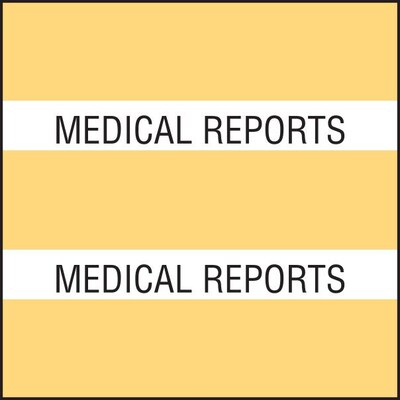 Medical Arts Press® Large Chart Divider Tabs, Medical Reports, Tan