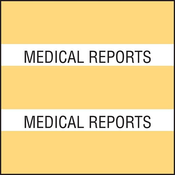 Medical Arts Press® Large Chart Divider Tabs, Medical Reports, Tan
