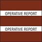 Medical Arts Press® Large Chart Divider Tabs, Operative Report, Brown
