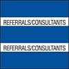 Medical Arts Press® Large Chart Divider Tabs, Referrals/Consultants, Dk. Blue