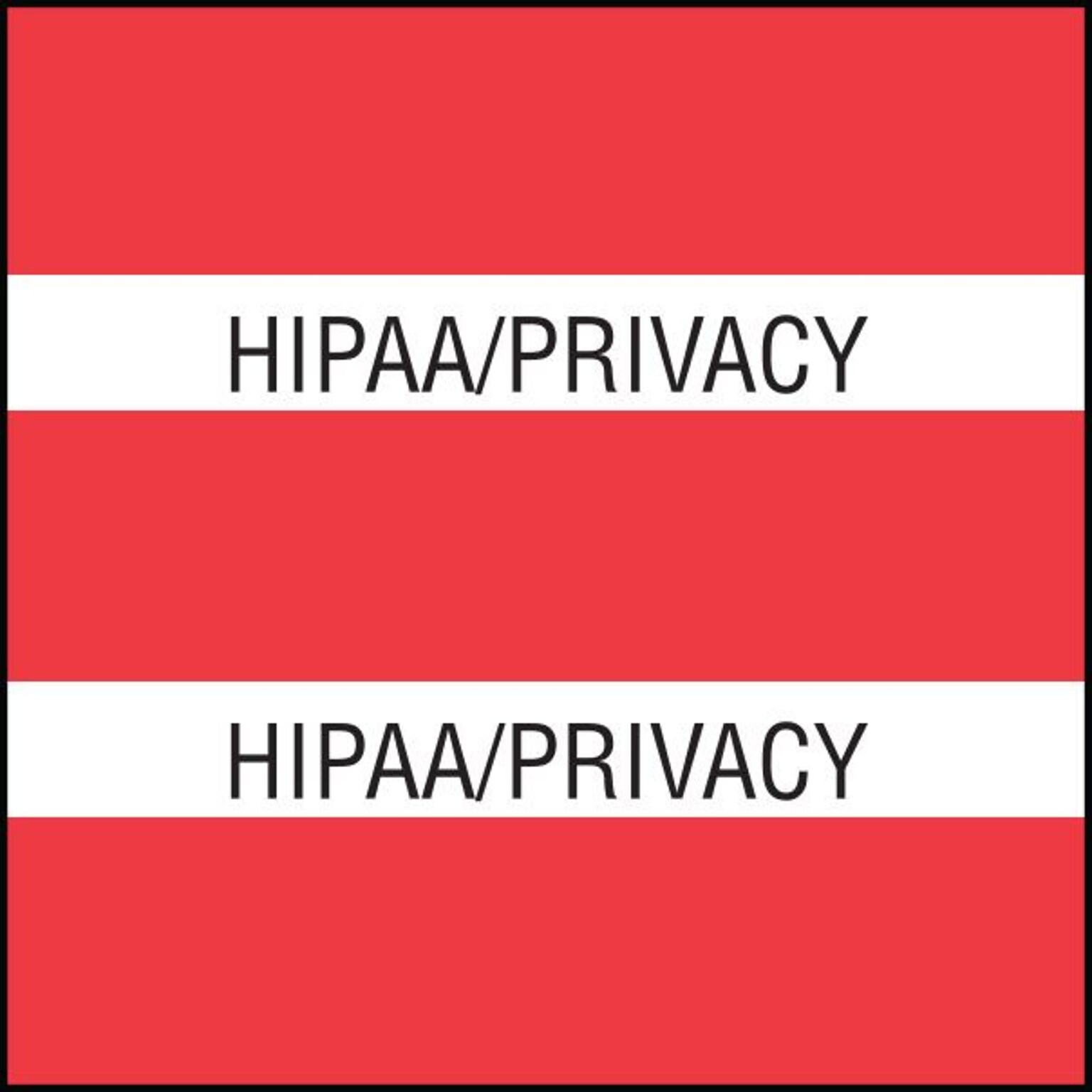 Medical Arts Press® Large Chart Divider Tabs, HIPAA/Privacy, Red