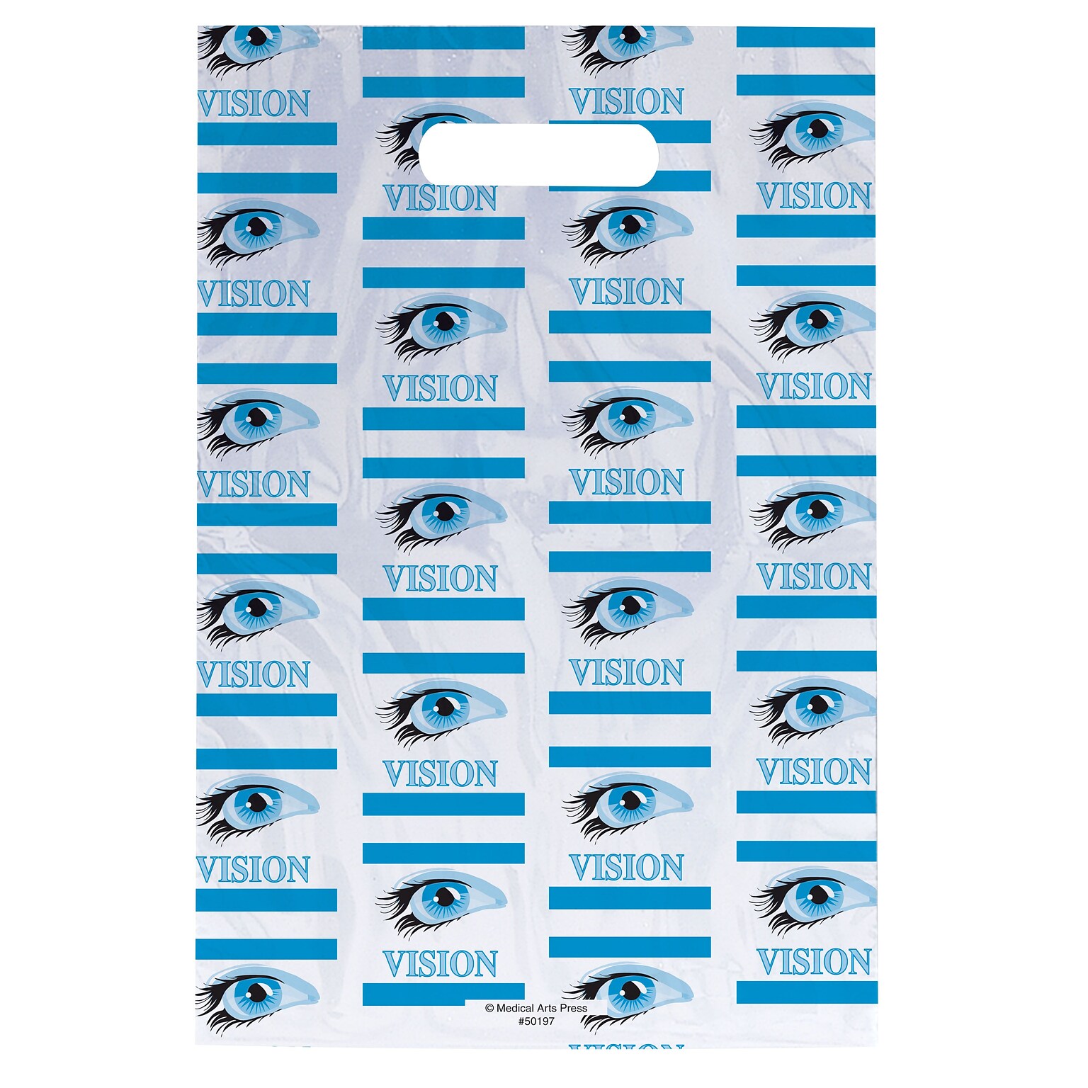 Medical Arts Press® Eye Care Scatter Print Bags; 9 x 13, Vision, 100 Bags, (50197)