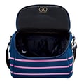 Cynthia Rowley; Navy Blue with Pink Stripes Lunch Bag (29922-US)