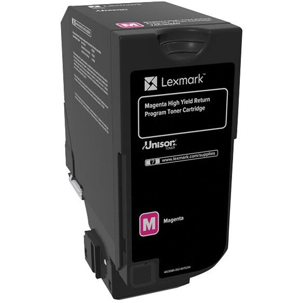Lexmark 74 Magenta Extra High Yield, Return Program Toner Cartridge (74C1HM0)