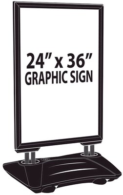 Azar Weighted Black Sidewalk Sign (300249)