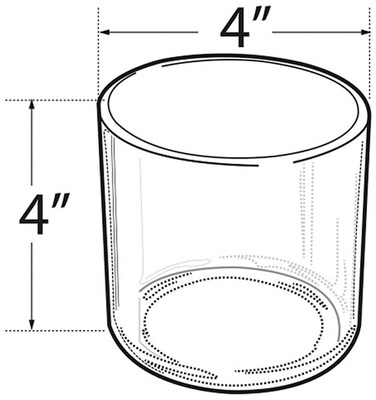 Azar Deluxe Pencil Holder, Clear (556334)