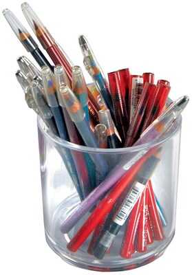 Azar Deluxe Pencil Holder, Clear (556334)
