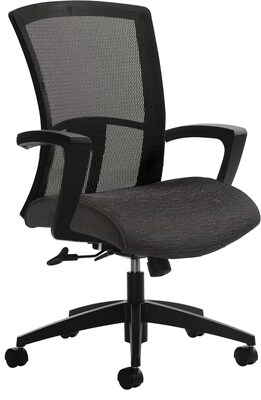 Vion High Back Tilter w/Mesh Back, Granite Rock, 25.5W x 24D x 40H