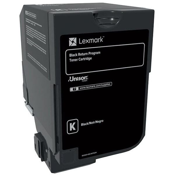 Lexmark 74 Black Standard Yield, Return Program Toner Cartridge (74C10K0)