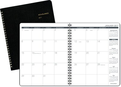 2017 AT-A-GLANCE® Monthly Planner, 6 7/8 x 8 3/4 (70-120-05-17)