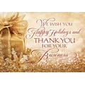 Holiday Expressions®, Gold Joy Holiday Cards With Self-Stick Envelopes