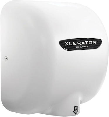 XLERATOR XL-WV 208-277V Hand Dryer, White Epoxy Painted Cover