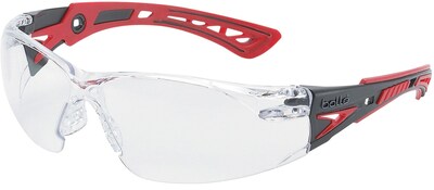 Bolle Rush + Series Polycarbonate Safety Glasses, Clear Lens (286-41080)