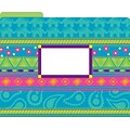 Barker Creek Bohemian Decorative Letter-Sized File Folders, Multi-Design, 3-Tab, 12 per Package/4 De