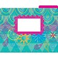 Barker Creek Bohemian Decorative Letter-Sized File Folders, Multi-Design, 3-Tab, 12 per Package/4 Designs