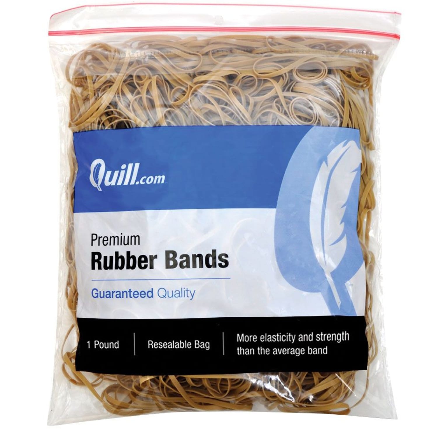 Quill Brand® Premium Rubber Band, #33, 3-1/2L x 1/8W, 1-lb Resealable Bag (790033)