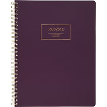 Cambridge Fashion Twinwire Business Notebook, 80 Sheets, 9-1/2 x 7-1/4, Purple (49556)