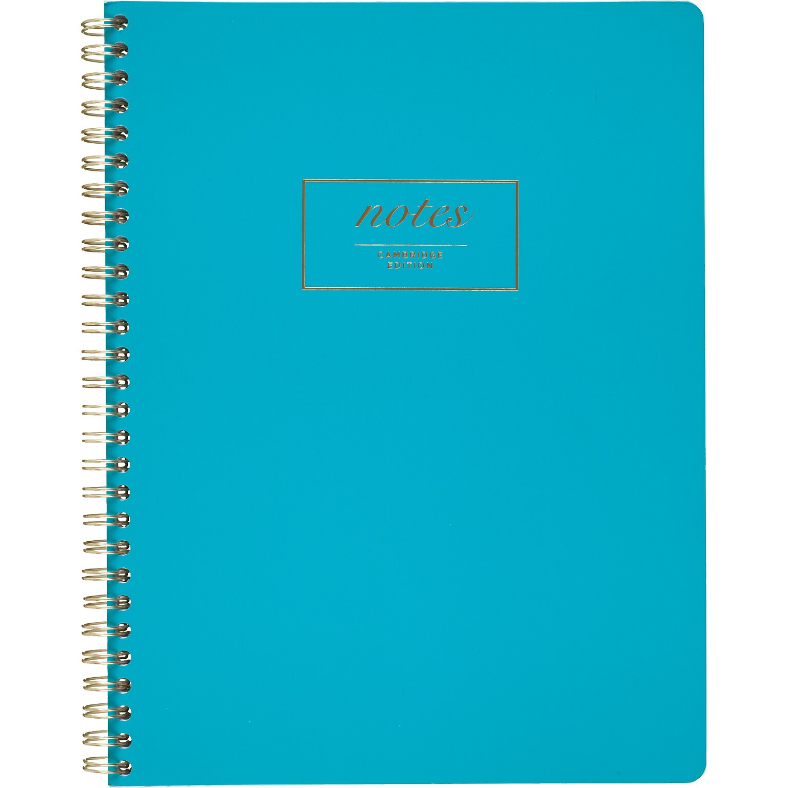 Cambridge® Fashion Twinwire Business Notebook, 80 Sheets, 9-1/2 x 7-1/4, Teal