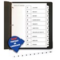 Quill Brand® 10-Tab Index System, White, 1-10