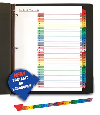 Quill® 1-31, Index System, Colored