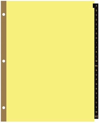 Quill Brand® A-Z Index; Leather-Like Tabs; Buff Stock