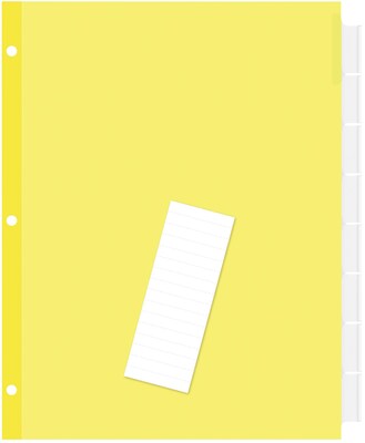 Quill Brand® Extra-Wide Indexes- Dividers; Clear; 8-Tabs/Set
