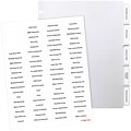 Quill® Custom Label Index Systems; 5 Sets Of 5-Tabs