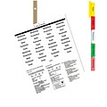 Quill Brand® Big Tab Indexes- Dividers for Laser and Inkjet Printers; 5-Tab, White, Assorted Tabs