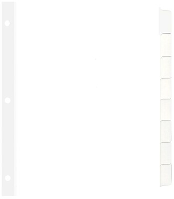Quill Brand® Mak-UR-Own Write-On Big Tab Indexes - Dividers; 8-Tab, White