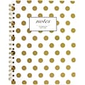 Cambridge 1-Subject Professional Notebooks, 7 x 9.5, Wide Ruled, 80 Sheets, Gold (59016)