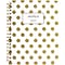 Mead Cambridge Fashion Hardcover Business Notebook, 9-1/2 x 7, Wide Ruled, 80 Sheets, Gold Dot (59