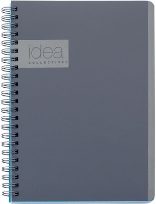 Oxford Idea Collective 1-Subject Professional Notebooks, 4.875 x 8, College Ruled, 80 Sheets, Gray