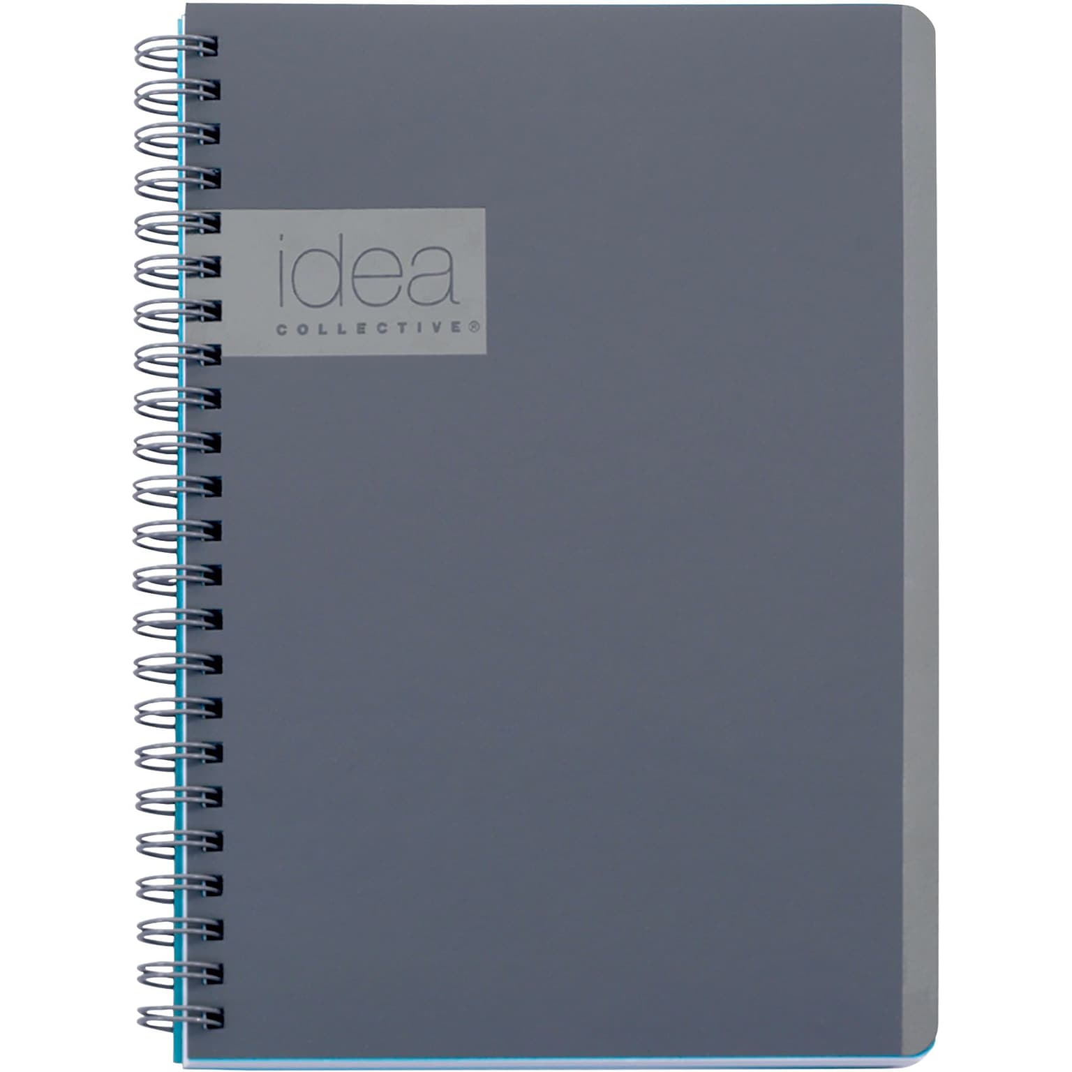 Oxford Idea Collective 1-Subject Professional Notebooks, 4.875 x 8, College Ruled, 80 Sheets, Gray/Silver (57010IC)