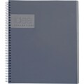 Oxford Idea Collective Action Notebook, 11 x 8 1/4, Action Ruled, 80 Sheets, Gray (57019IC)