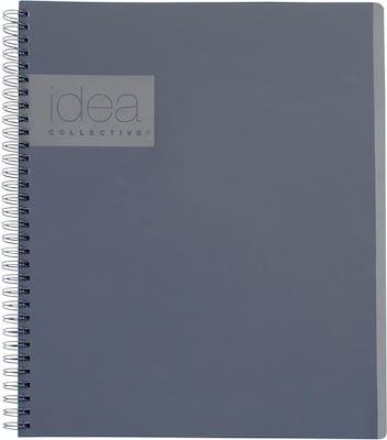 Oxford Idea Collective Professional Notebook, 8.25 x 11, 80 Sheets, Gray (57022IC)