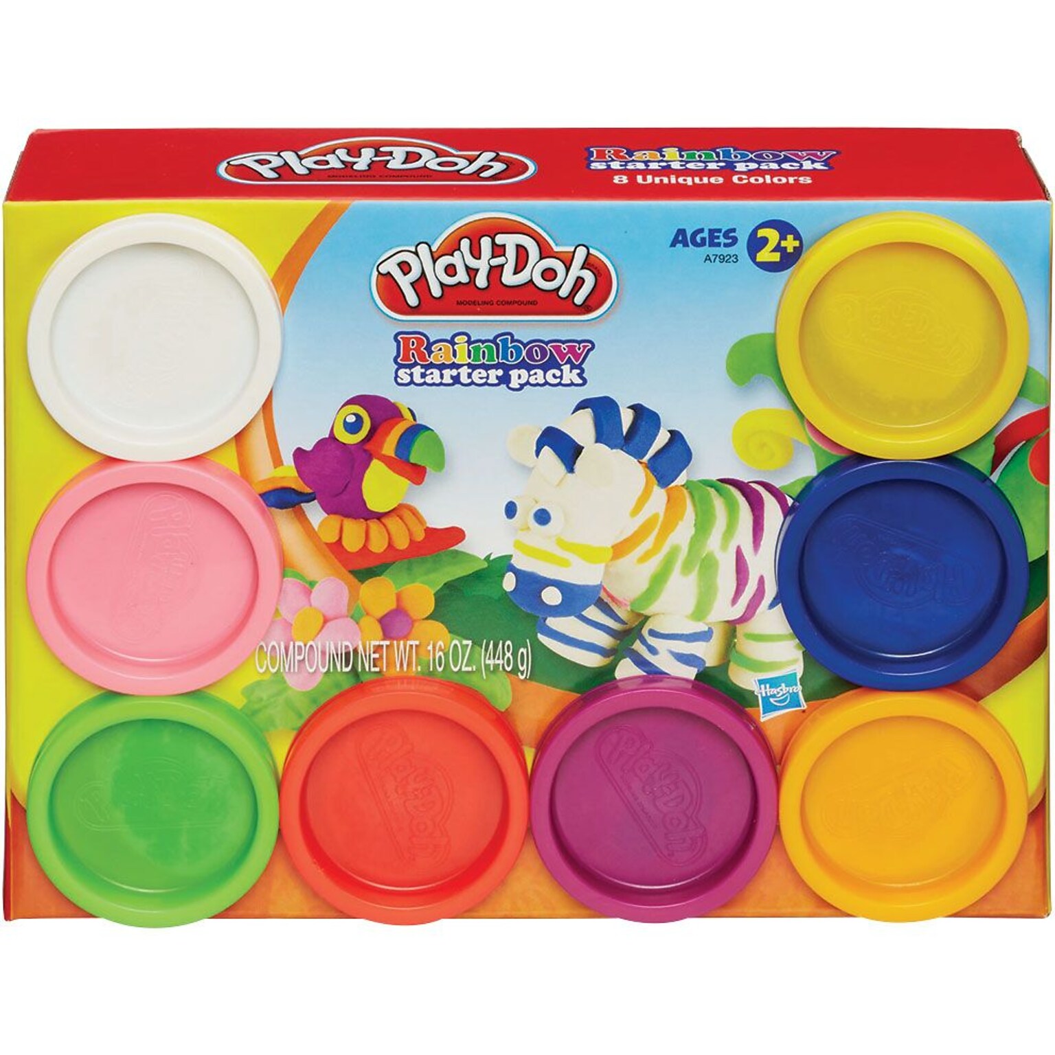 Play-Doh Rainbow Starter Pack, Assorted Colors, 8/Pack (SL8347)