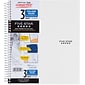 Mead Five Star 3-Subject Notebook, 8.5" x 11", College Ruled, 150 Sheets, Assorted Colors, Each (06050/06210)