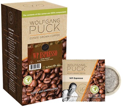 Wolfgang Puck WP Espresso&trade; Coffee; 18 Pods/Box